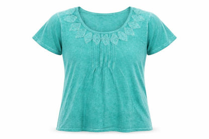 Womens UK Size XL Klass Green Basic Blouse