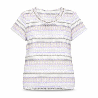 Womens UK Size 16 Preworn Multicoloured Basic Blouse