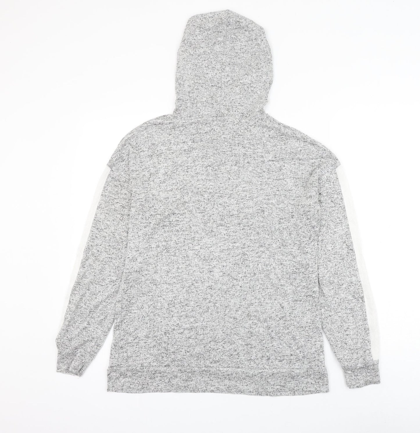 Papaya Womens Grey Viscose Pullover Hoodie Size 10 Pullover