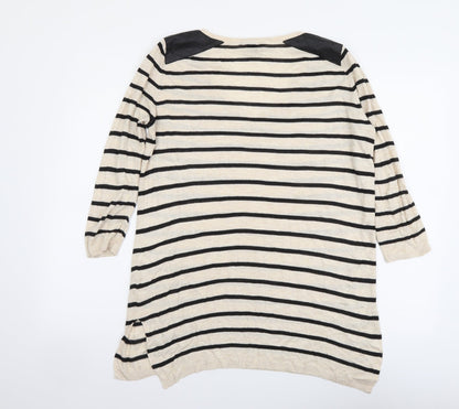 Womens UK Size XS H&M Beige Pullover Jumper