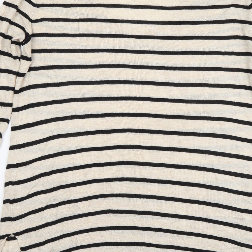Womens UK Size XS H&M Beige Pullover Jumper