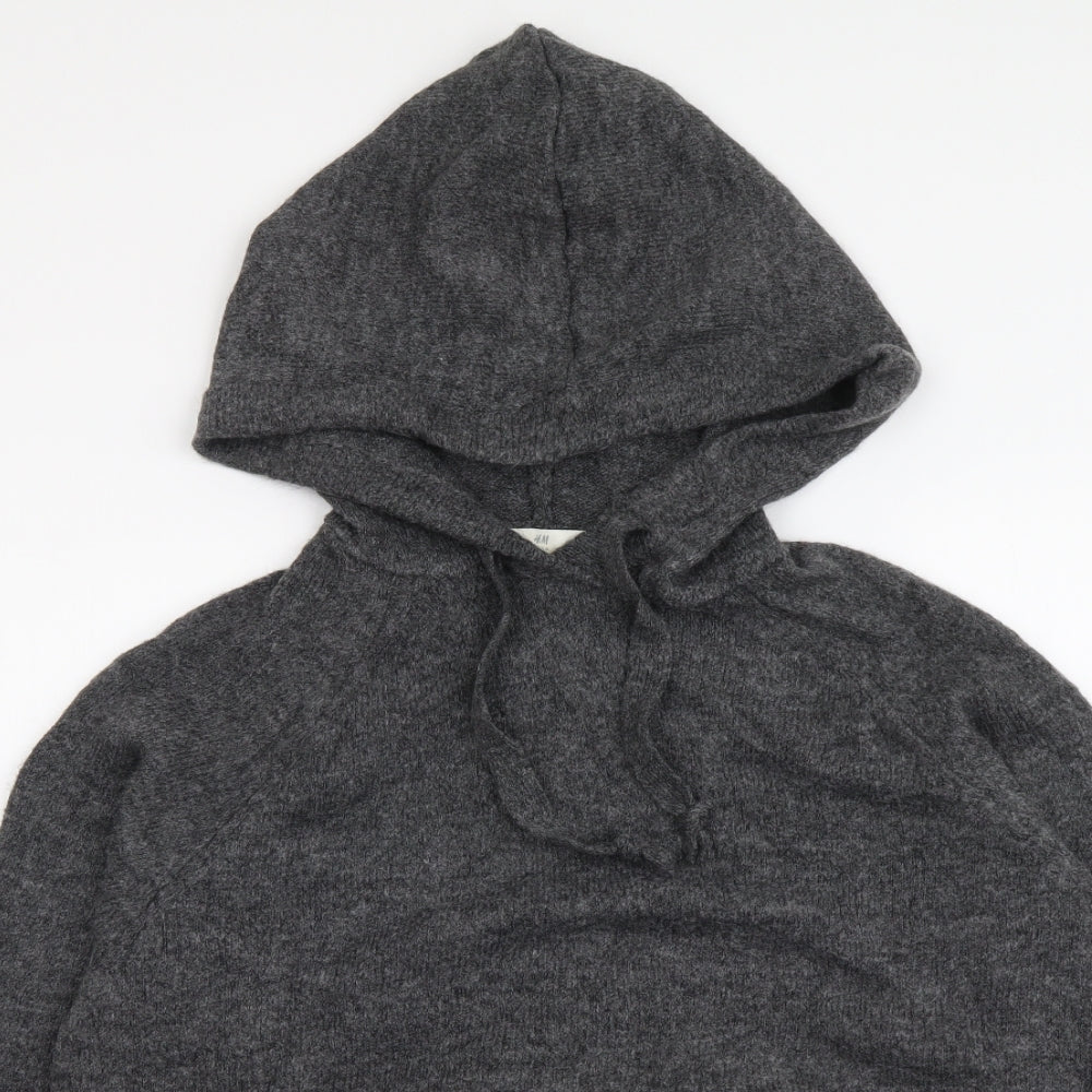 Womens UK Size S H&M Grey Henley Jumper
