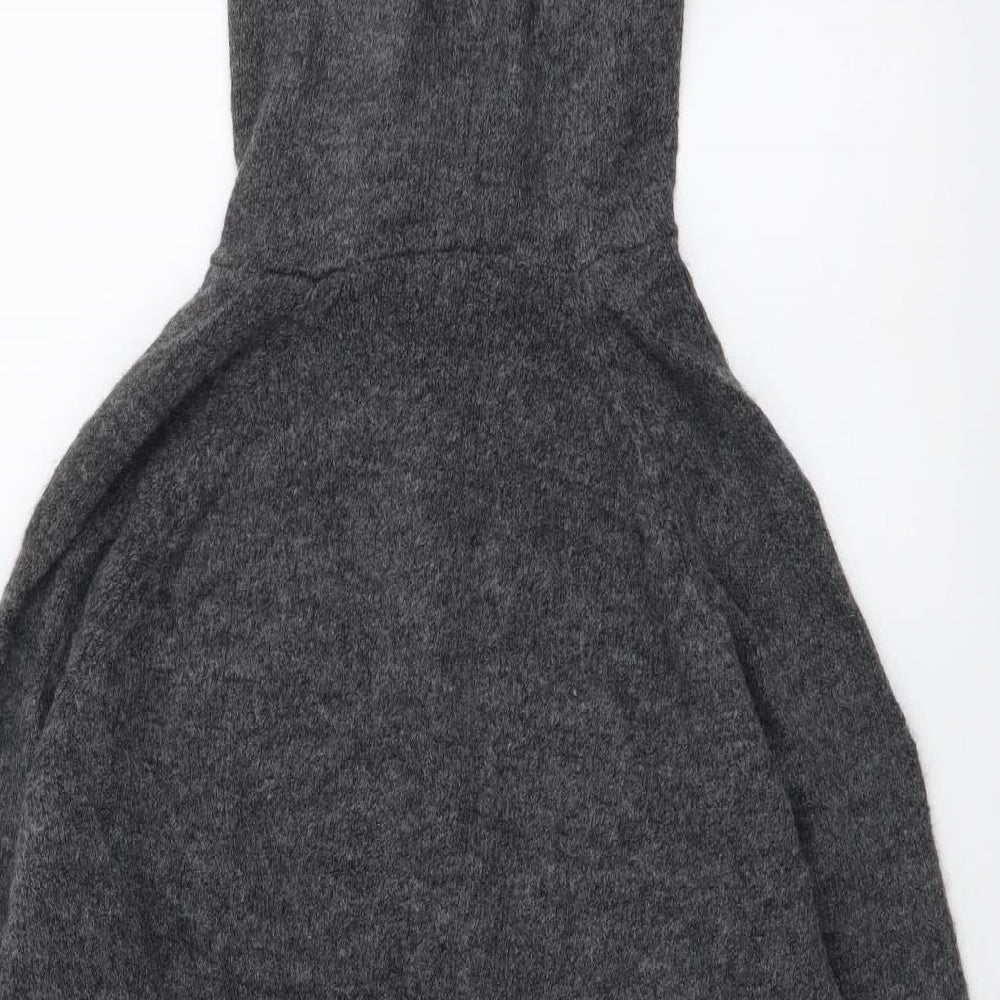 Womens UK Size S H&M Grey Henley Jumper