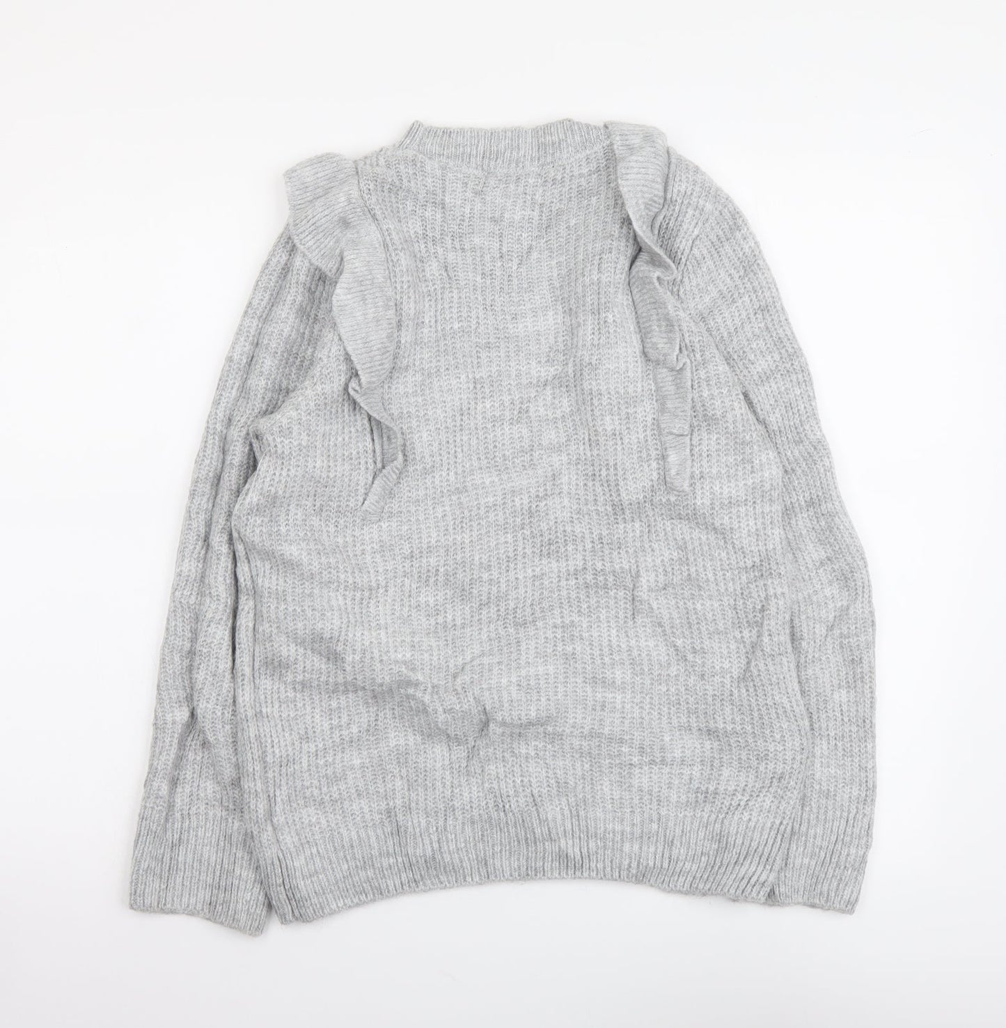 George Womens Green Mock Neck Acrylic Pullover Jumper Size S