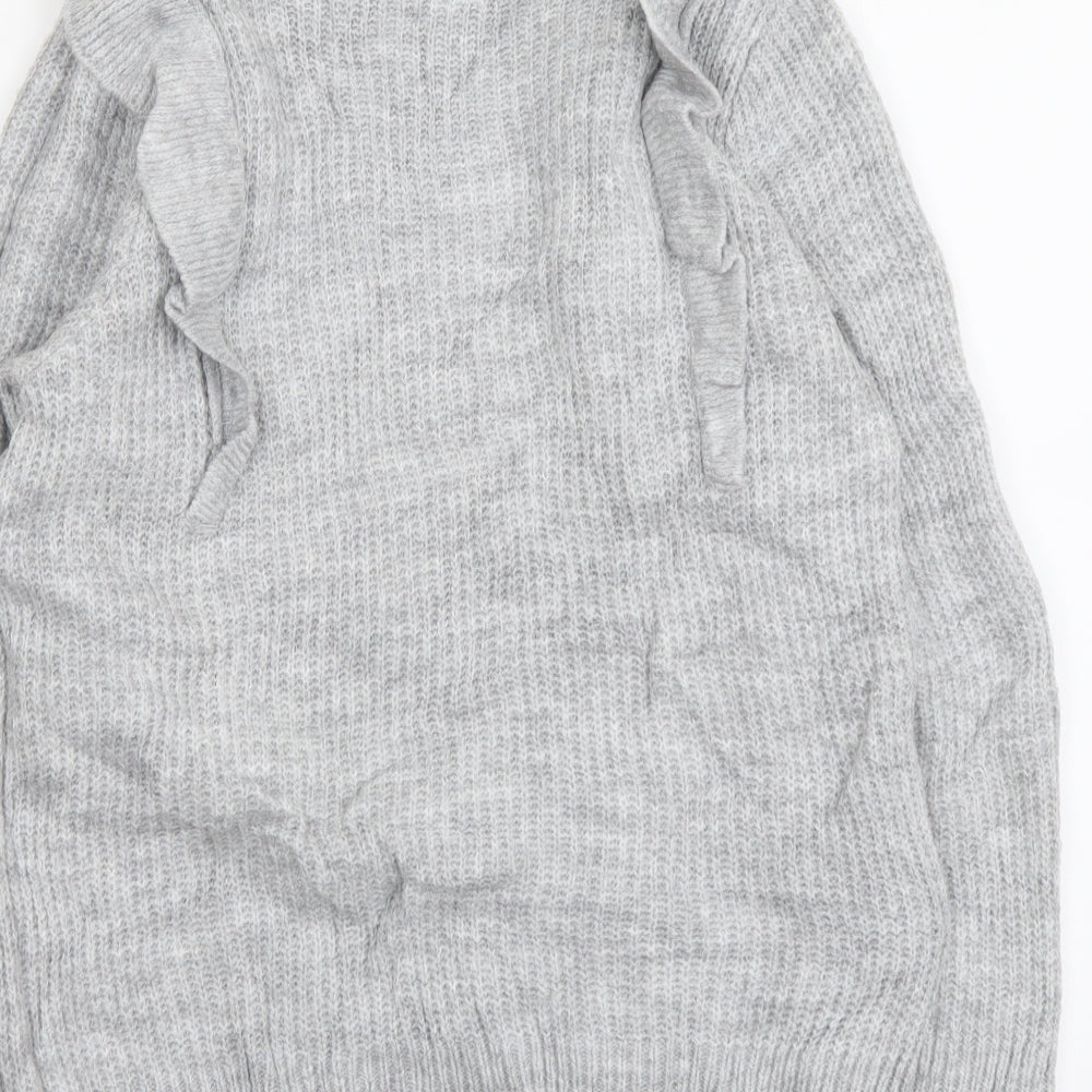 George Womens Green Mock Neck Acrylic Pullover Jumper Size S