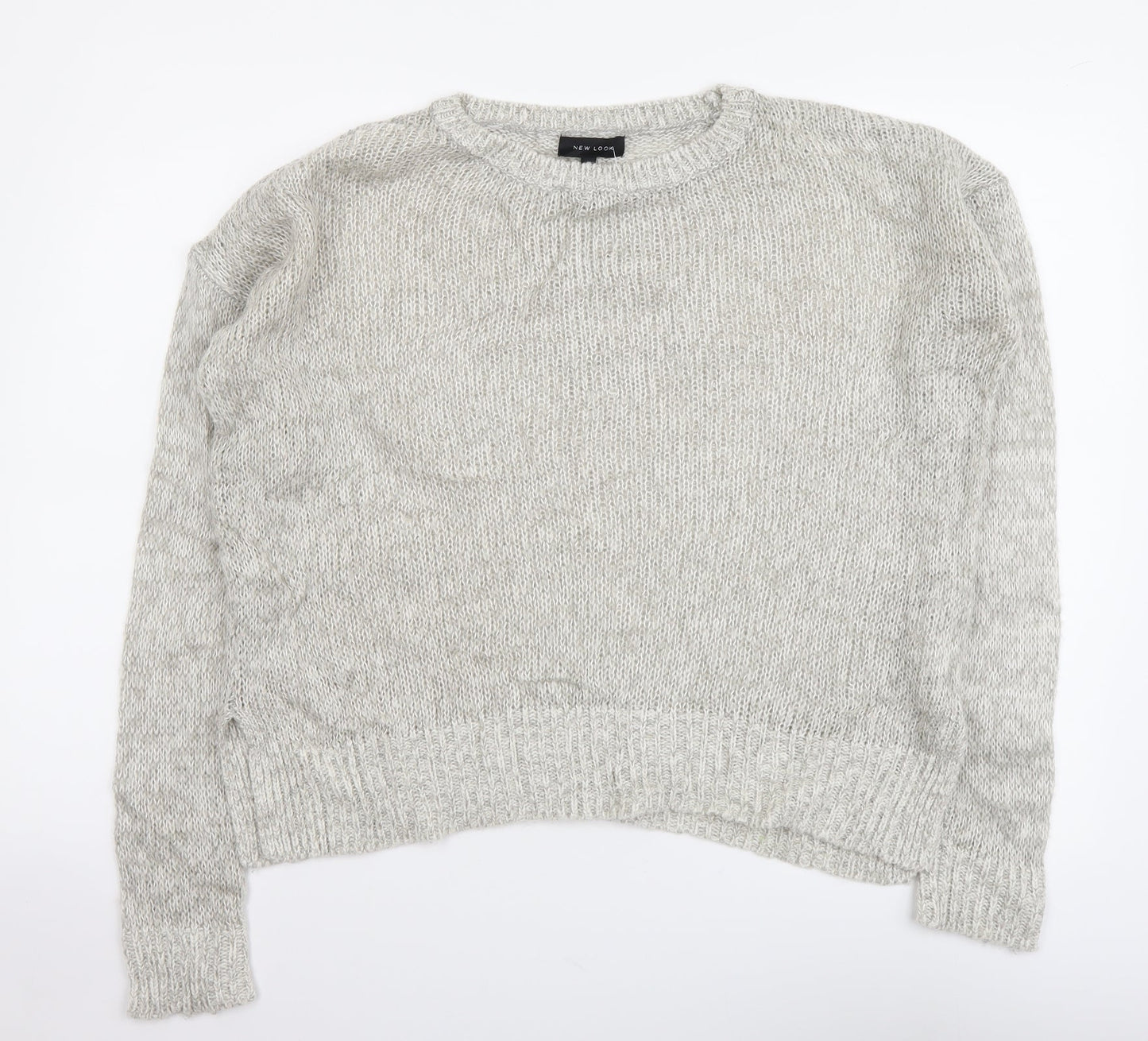 Womens UK Size S New Look Grey Pullover Jumper