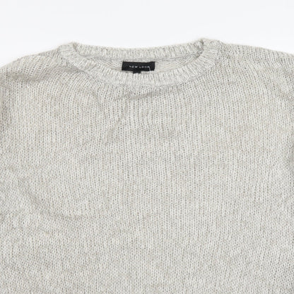Womens UK Size S New Look Grey Pullover Jumper
