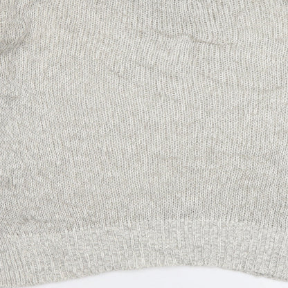Womens UK Size S New Look Grey Pullover Jumper