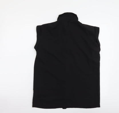 Womens UK Size 10 Atmosphere Black Basic Button-Up