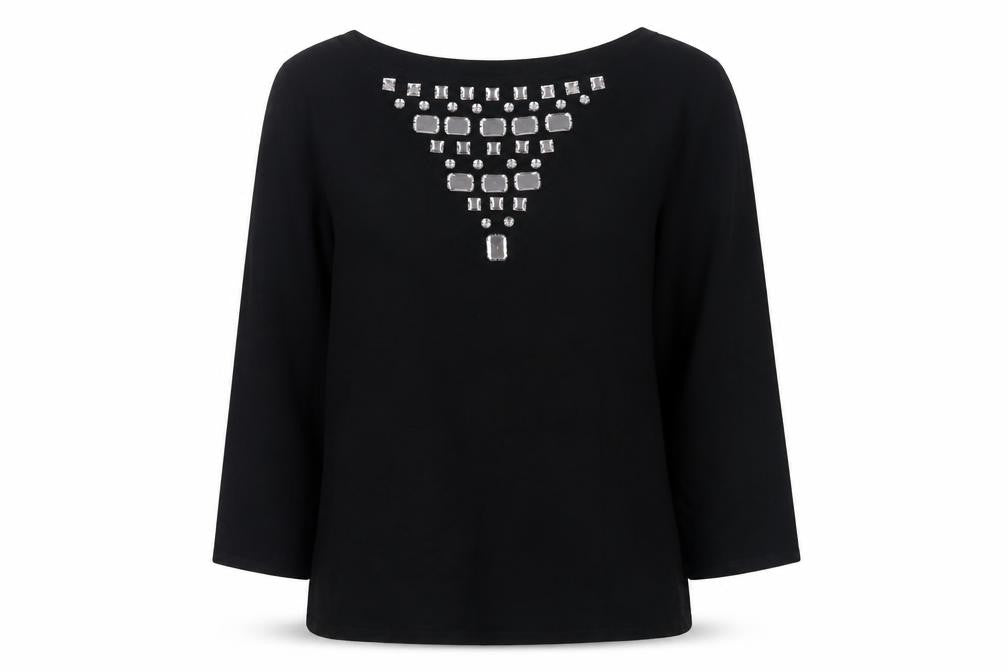 Womens UK Size 12 Wallis Black Pullover Jumper