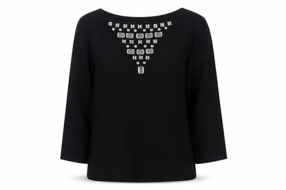 Womens UK Size 12 Wallis Black Pullover Jumper