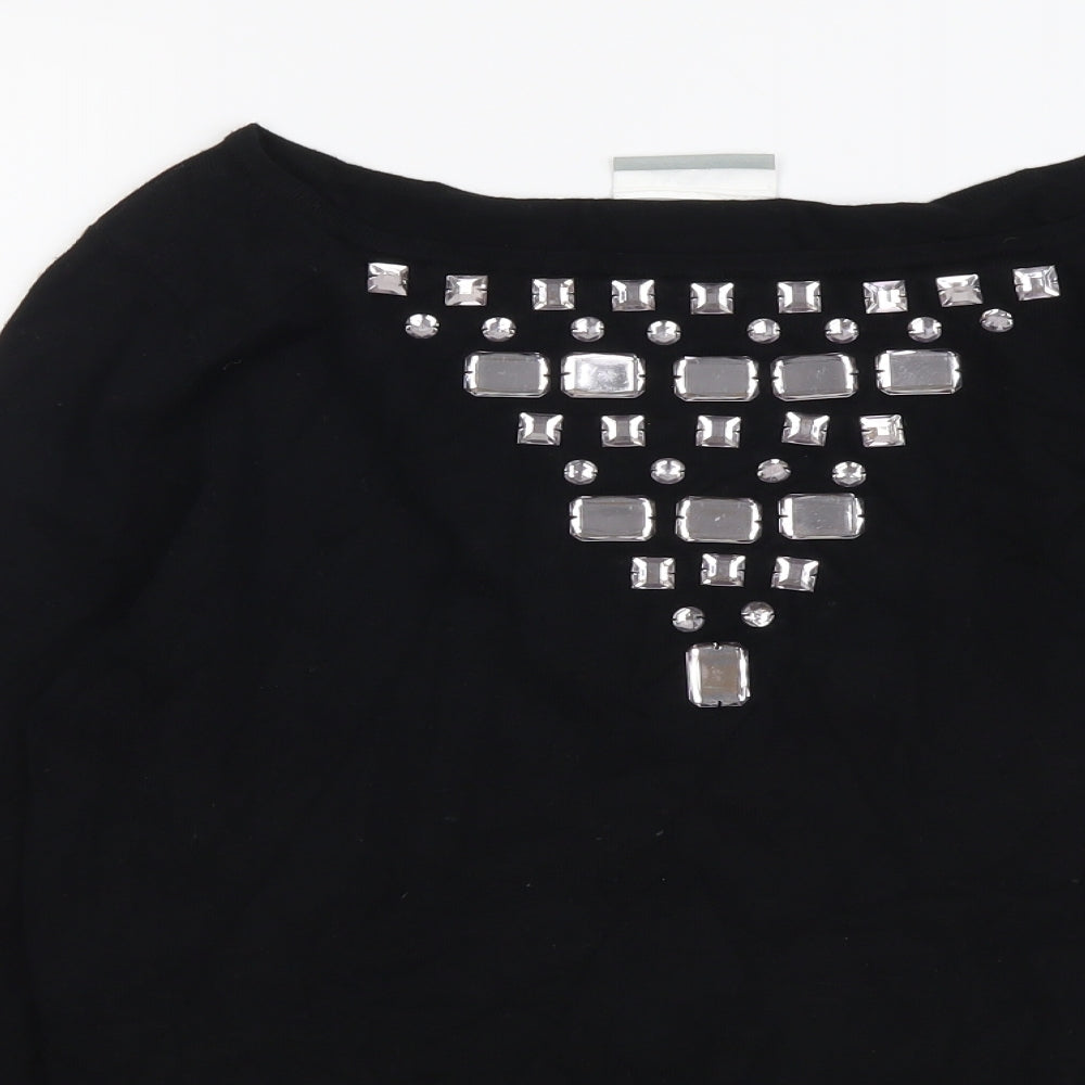 Womens UK Size 12 Wallis Black Pullover Jumper