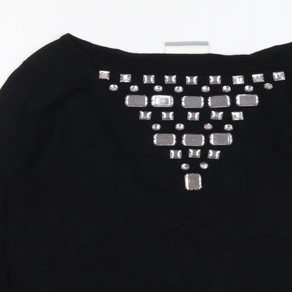 Womens UK Size 12 Wallis Black Pullover Jumper