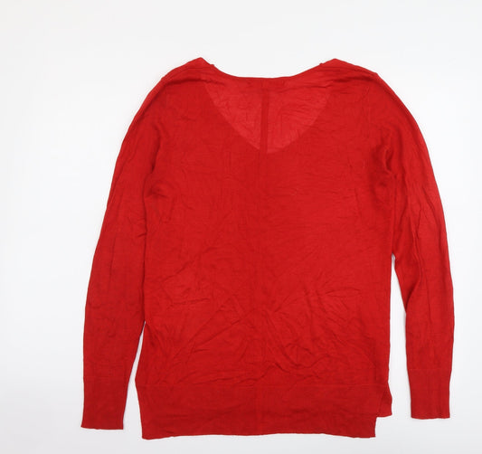 Womens UK Size 10 NEXT Red Pullover Jumper