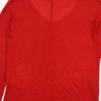 Womens UK Size 10 NEXT Red Pullover Jumper