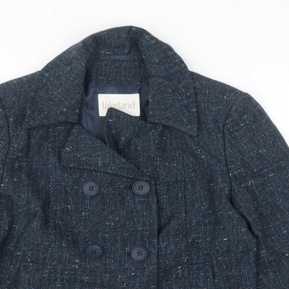 Lakeland Womens Blue Jacket Blazer Size 12 Button