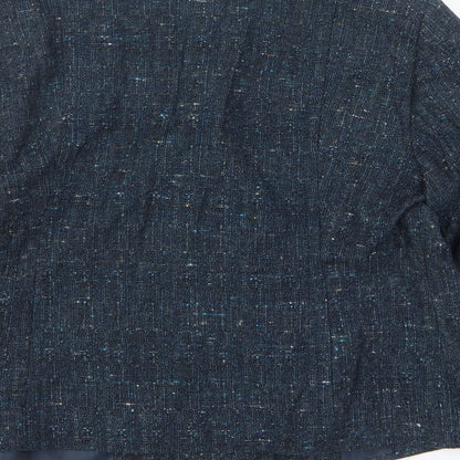 Lakeland Womens Blue Jacket Blazer Size 12 Button