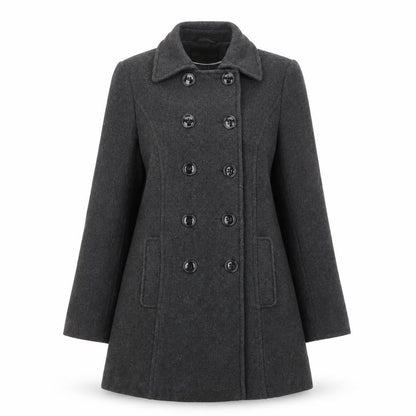 Womens UK Size 12 BHS Grey Overcoat