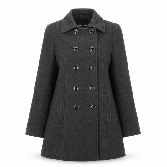 Womens UK Size 12 BHS Grey Overcoat