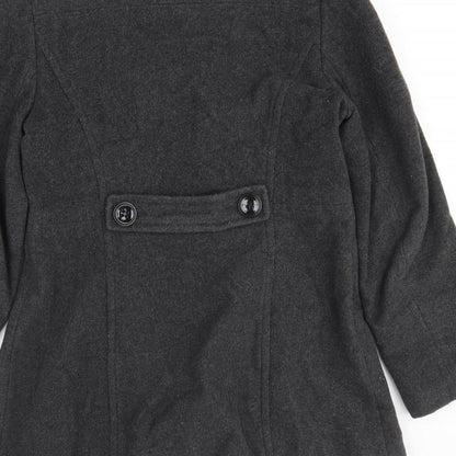 Womens UK Size 12 BHS Grey Overcoat