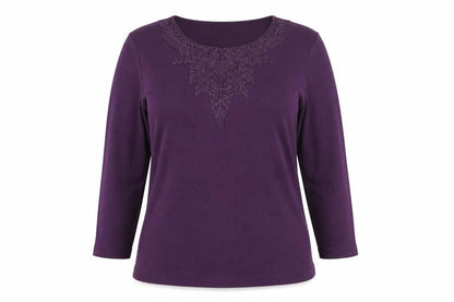 BHS Womens Purple Polyester Pullover Sweatshirt Size L Pullover