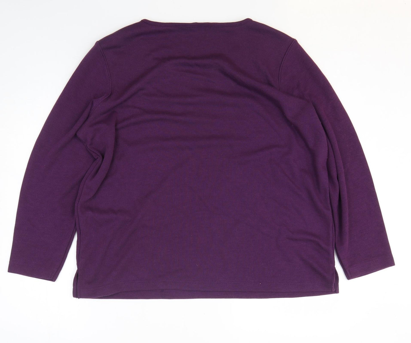 BHS Womens Purple Polyester Pullover Sweatshirt Size L Pullover