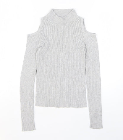 Womens UK Size 6 Atmosphere Grey Basic T-Shirt
