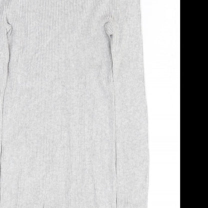Womens UK Size 6 Atmosphere Grey Basic T-Shirt