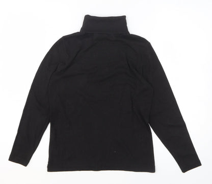 Womens UK Size 12 Emreco Black Basic T-Shirt