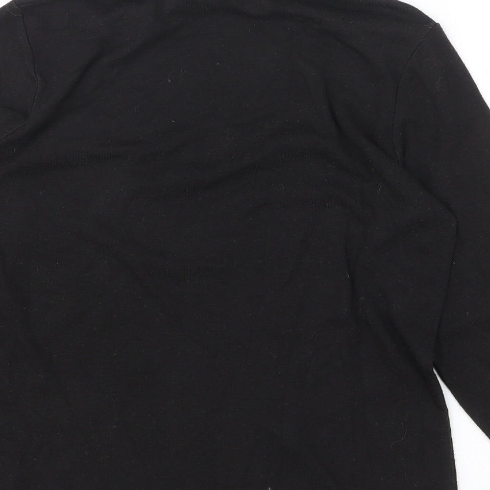 Womens UK Size 12 Emreco Black Basic T-Shirt