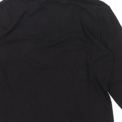 Womens UK Size 12 Emreco Black Basic T-Shirt