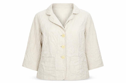 Edinburgh Wool Mill Womens Beige Jacket Size 18 Button
