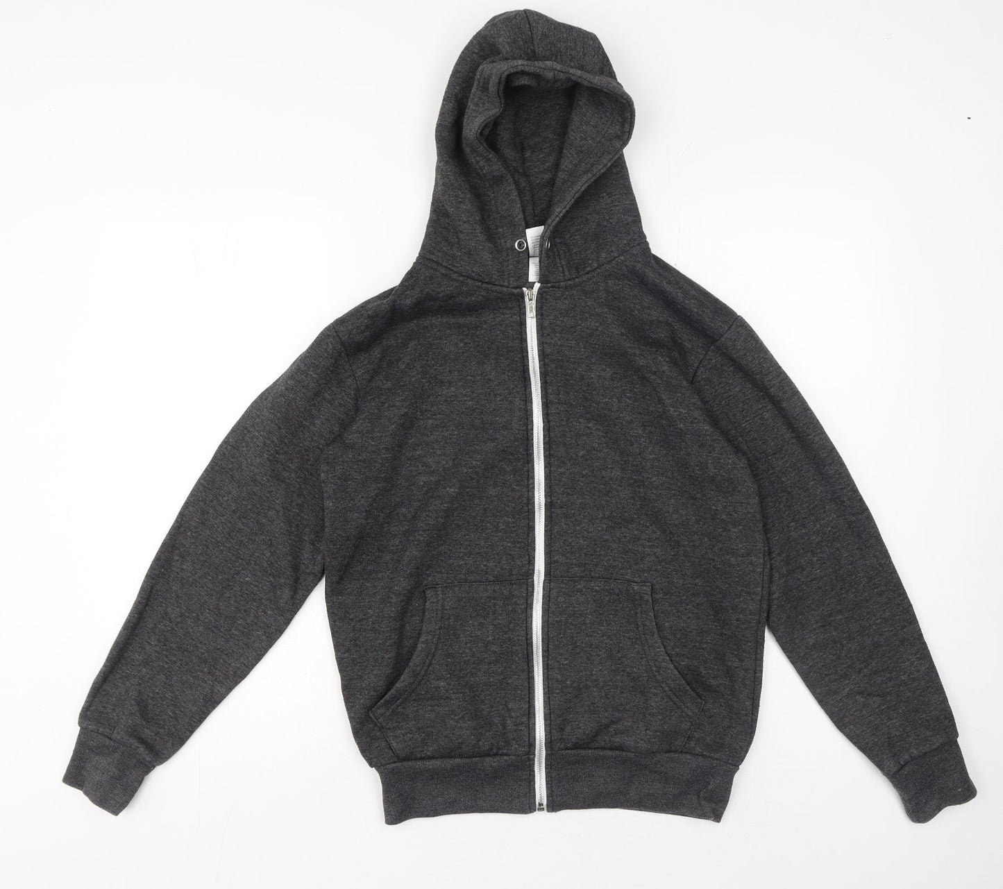 American Authentic Mens Grey High Neck Polyester Full Zip Jumper Size S
