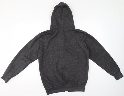 American Authentic Mens Grey High Neck Polyester Full Zip Jumper Size S