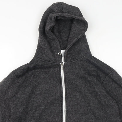 American Authentic Mens Grey High Neck Polyester Full Zip Jumper Size S
