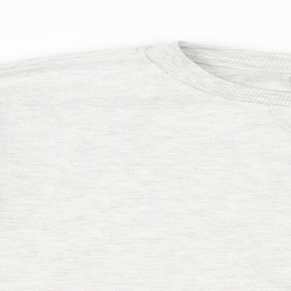Zara Girls Grey Polyester Pullover Sweatshirt Size 9 Years Pullover