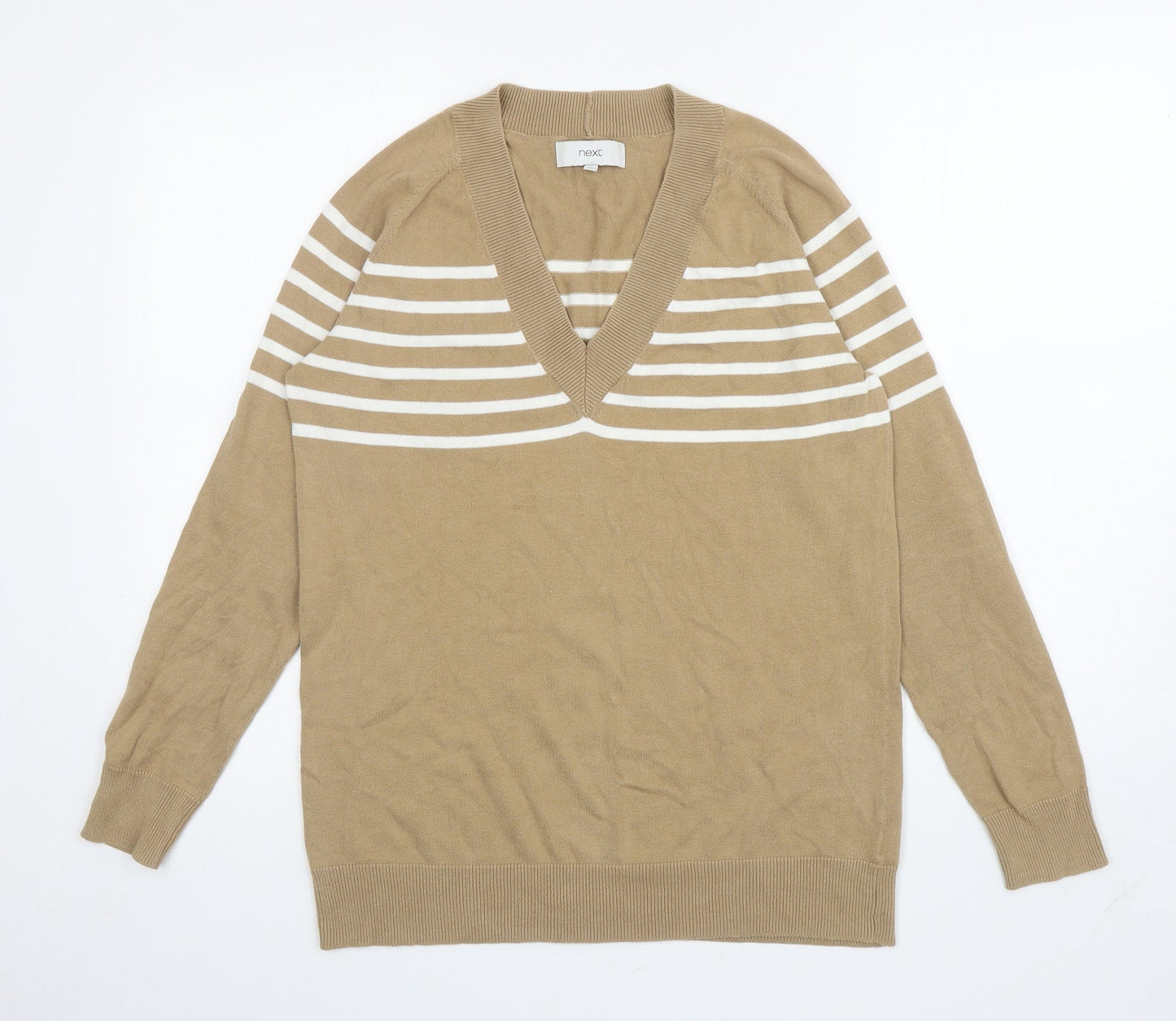 Womens UK Size 12 NEXT Brown Pullover Jumper