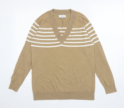 Womens UK Size 12 NEXT Brown Pullover Jumper