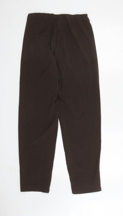 Classics Womens Brown Polyester Trousers Size 12 L29 in Regular