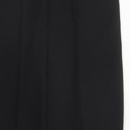 Womens UK Size 14 Preworn Regular Fit  Black Trousers