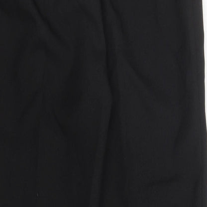 Womens UK Size 14 Preworn Regular Fit  Black Trousers