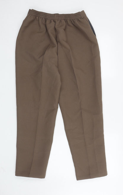 Womens UK Size 16 Saira of Manchester Regular Fit Carrot Brown Trousers
