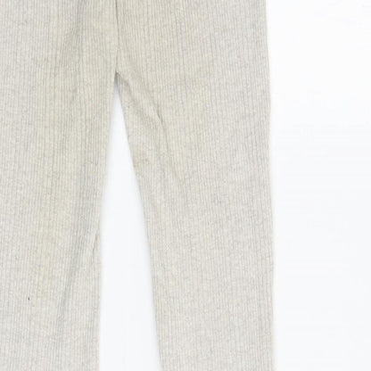 Womens UK Size S Pull & Bear Regular Fit Sweatpants Beige Trousers