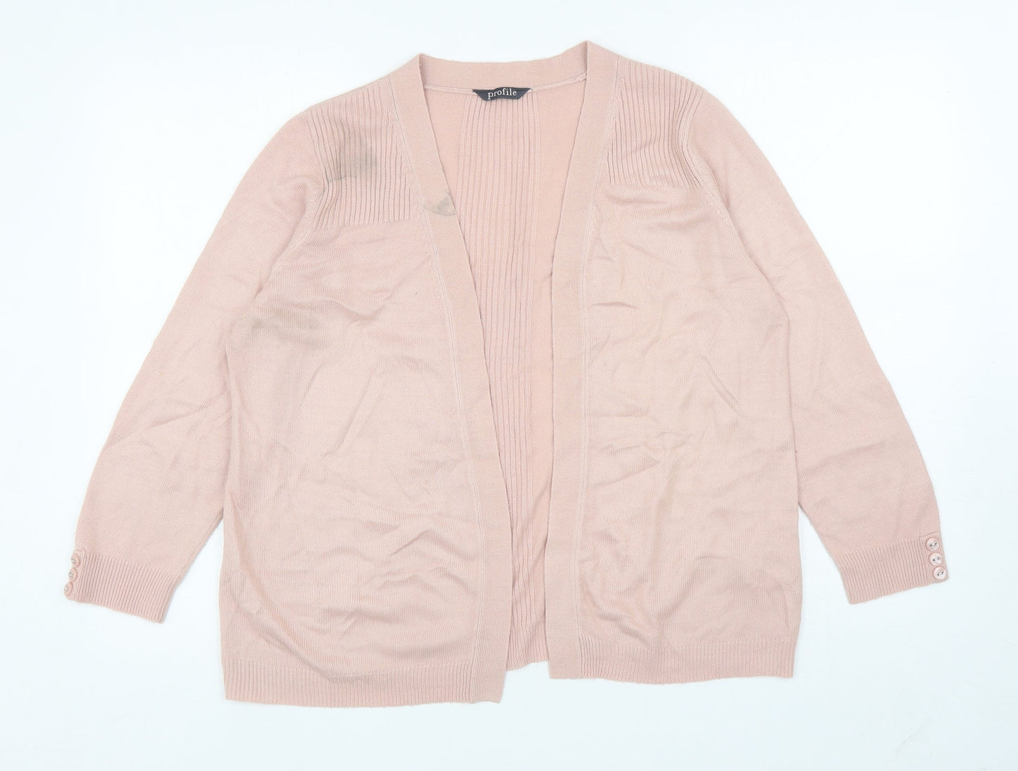 Womens UK Size 12 BHS Pink Cardigan Jumper