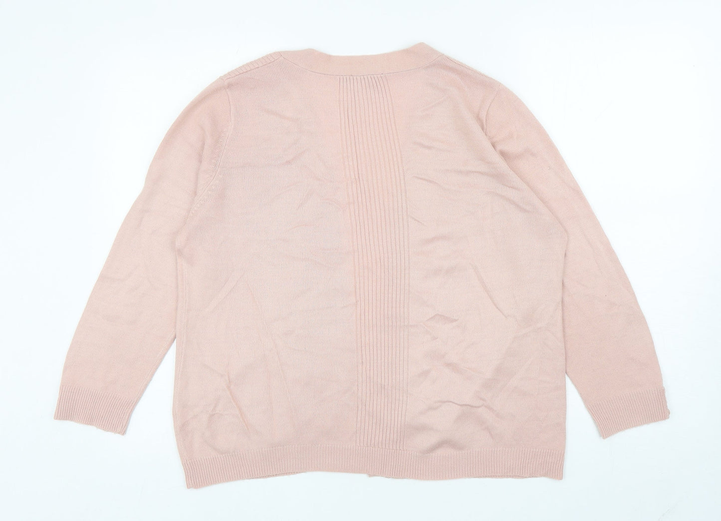 Womens UK Size 12 BHS Pink Cardigan Jumper
