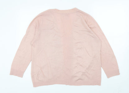 Womens UK Size 12 BHS Pink Cardigan Jumper