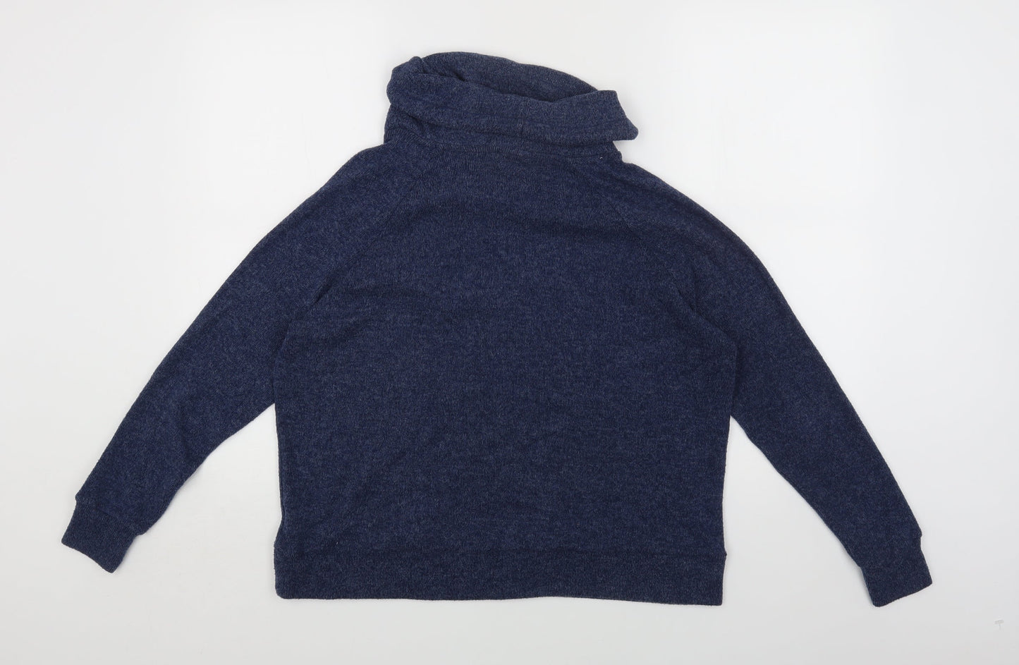 TU Womens Blue Roll Neck Polyester Pullover Jumper Size 8