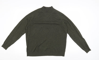 Primark Womens Green High Neck Polyester Pullover Jumper Size L