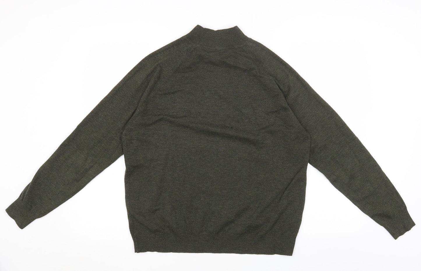 Primark Womens Green High Neck Polyester Pullover Jumper Size L