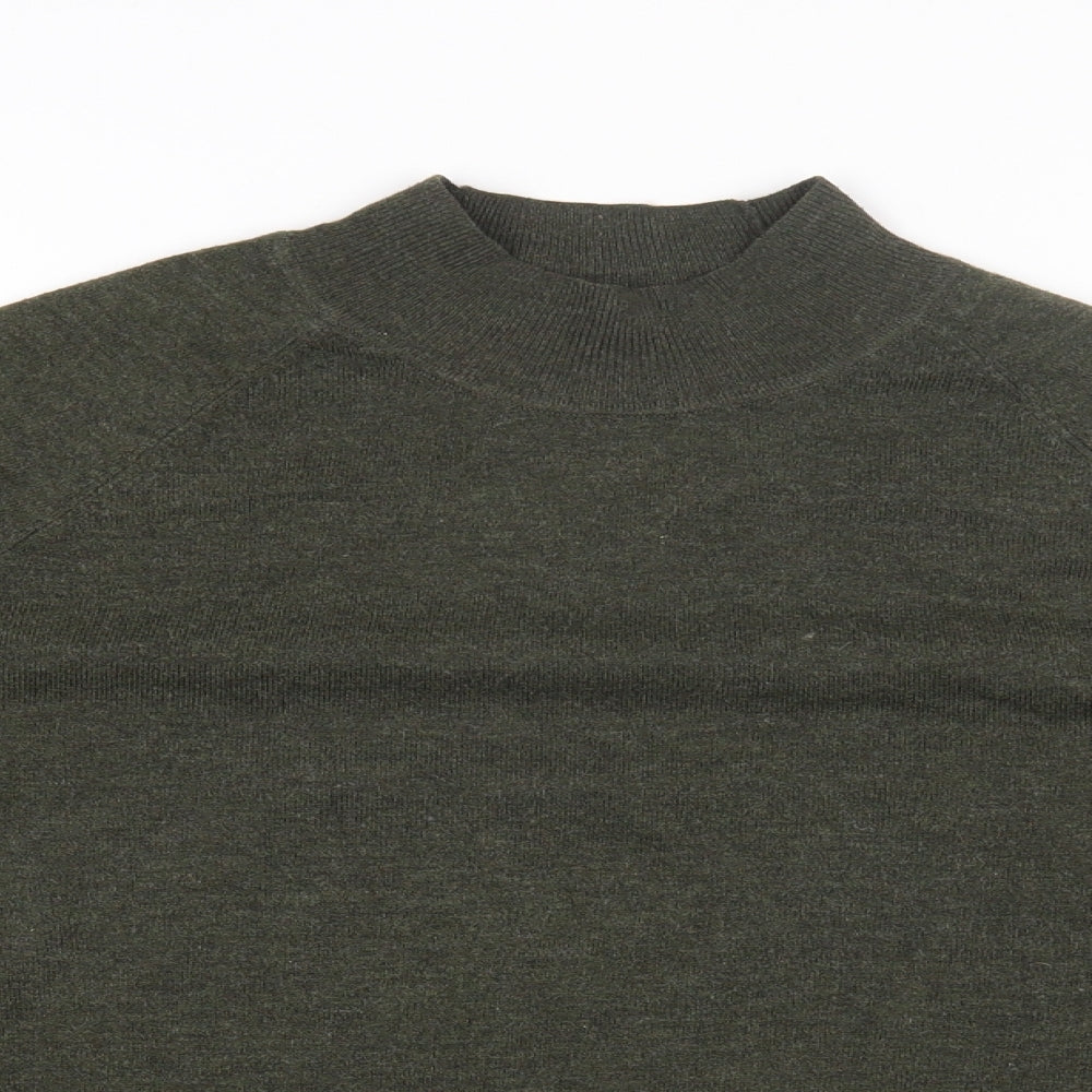 Primark Womens Green High Neck Polyester Pullover Jumper Size L